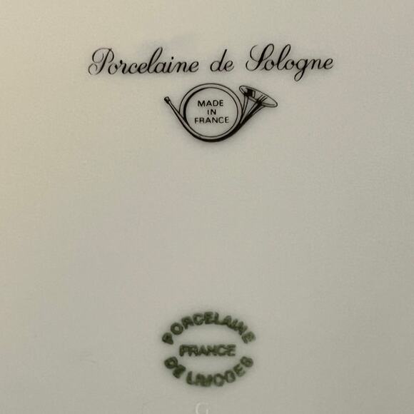 Porcelaine de Sologne Limoges French Cheese Map Plate 8 Inch Les Fromages - Picture 5 of 7